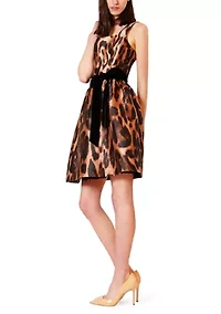 Women's Leopard Print Mini Dress