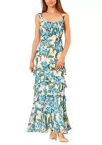 Women's Sleeveless Floral Mermaid Dress