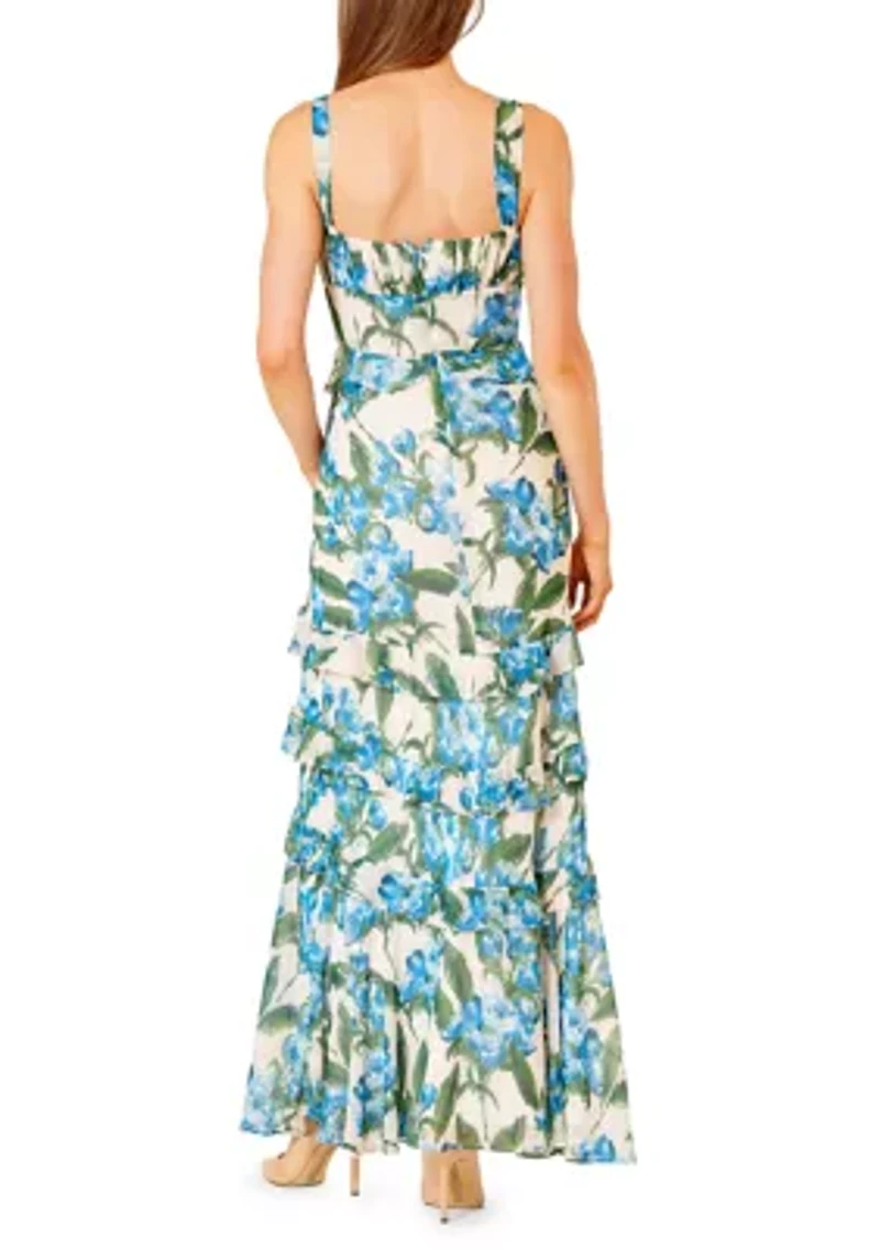 Women's Sleeveless Floral Mermaid Dress