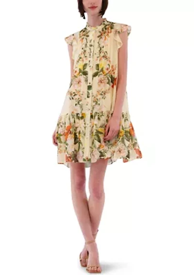 Women's Sleeveless Floral Mini Dress