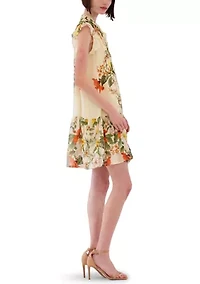 Women's Sleeveless Floral Mini Dress