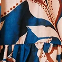 Women's Short Sleeve Printed Mini Shirtdress