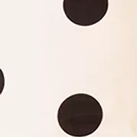 Women's Sleeveless Square Neck Rosette Polka Dot Mini Bubble Dress