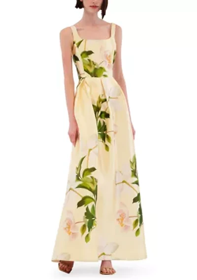 Women's Sleeveless Floral Maxi Gown
