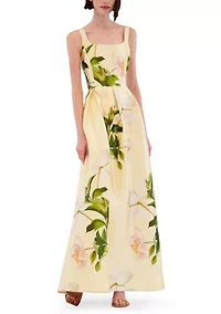 Women's Sleeveless Floral Maxi Gown