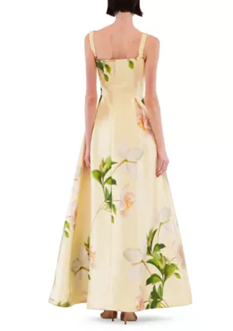 Women's Sleeveless Floral Maxi Gown