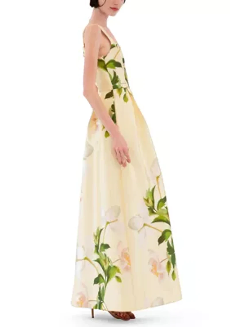 Women's Sleeveless Floral Maxi Gown