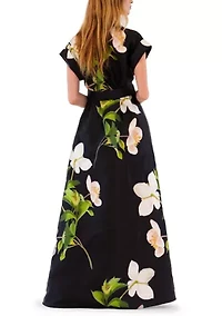 Women's Belted Floral Shirtdress