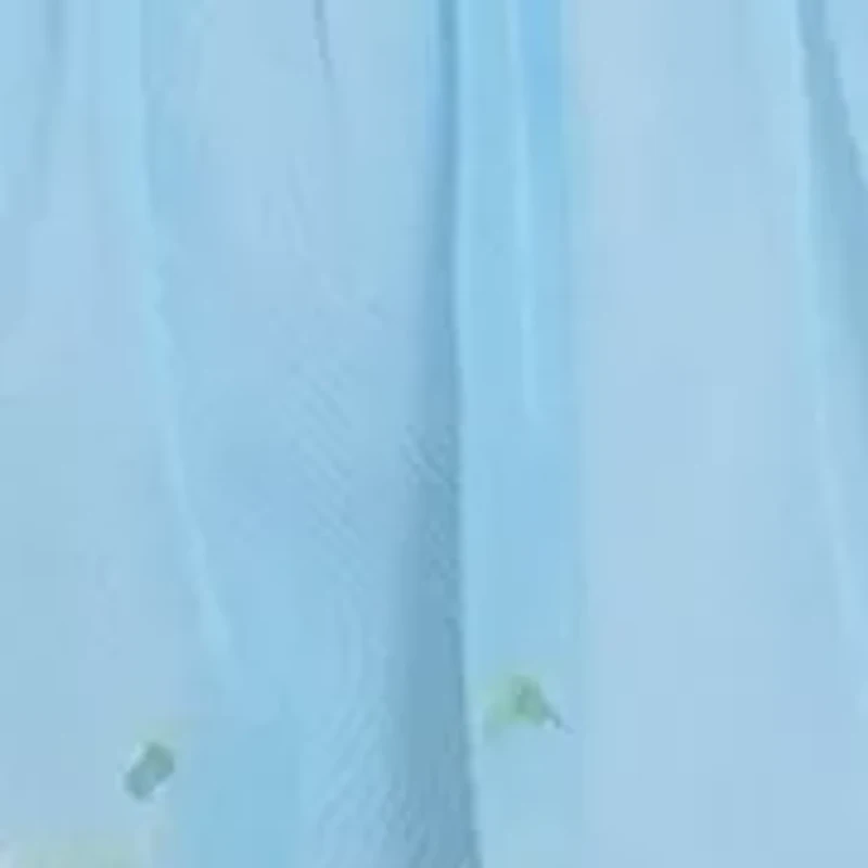 Women's Sleeveless Halter Floral Border Mini Dress