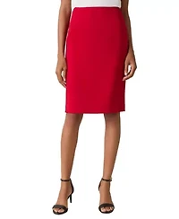 Women's Stretch Crepe Slim Skirt