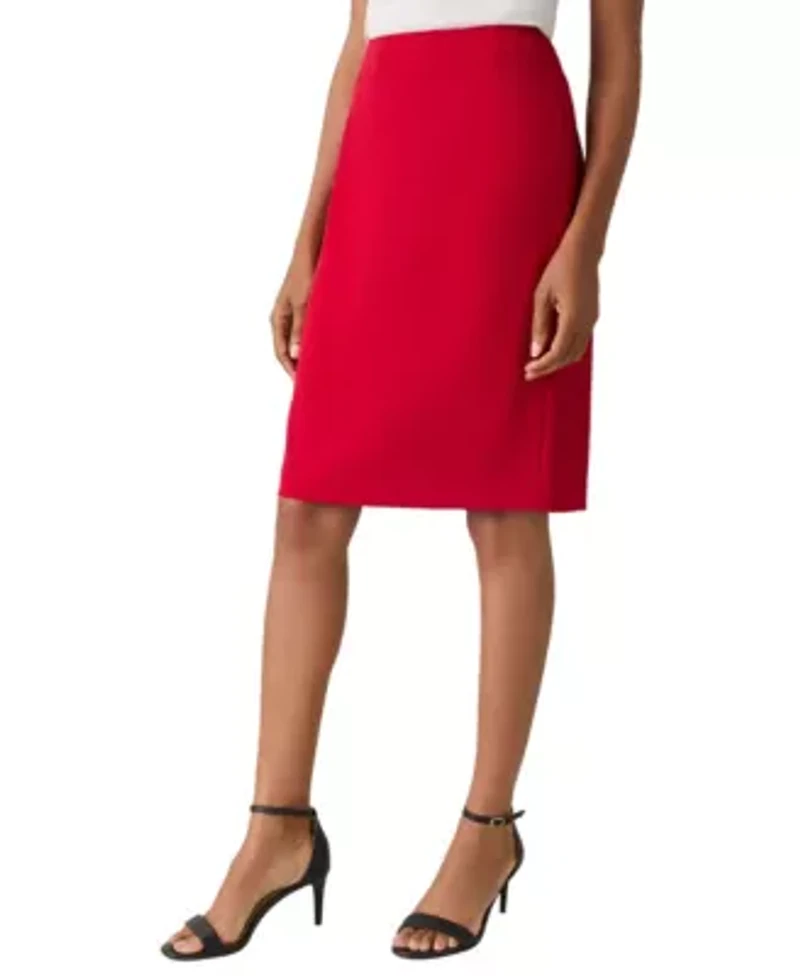 Women's Stretch Crepe Slim Skirt
