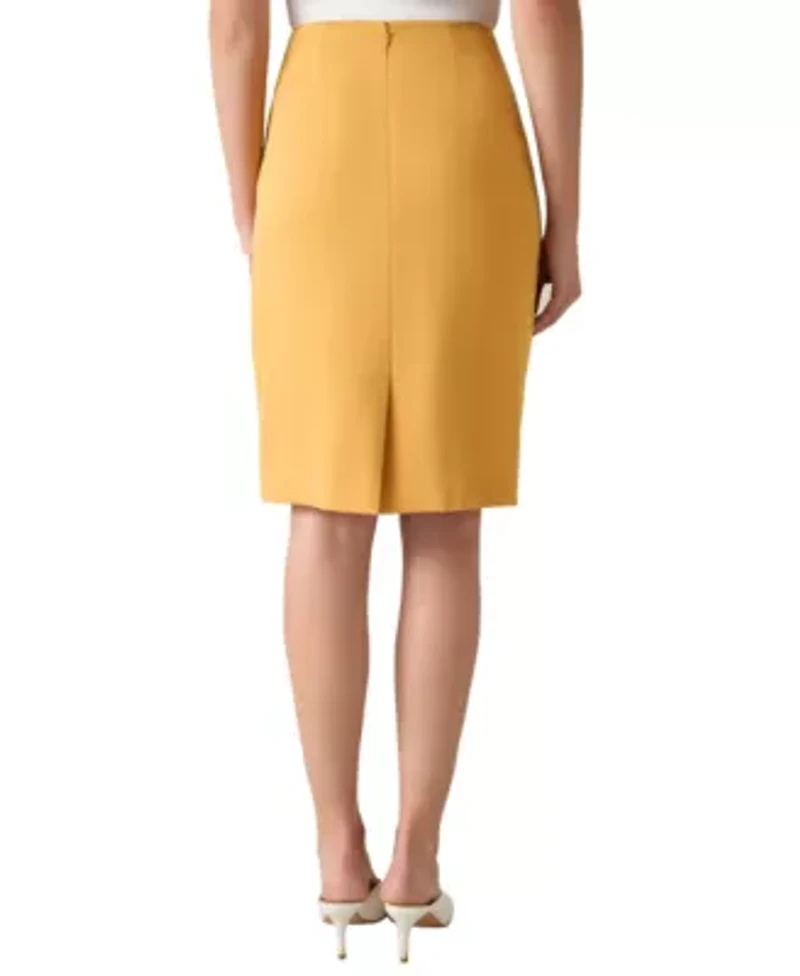 Women's Stretch Crepe Slim Skirt