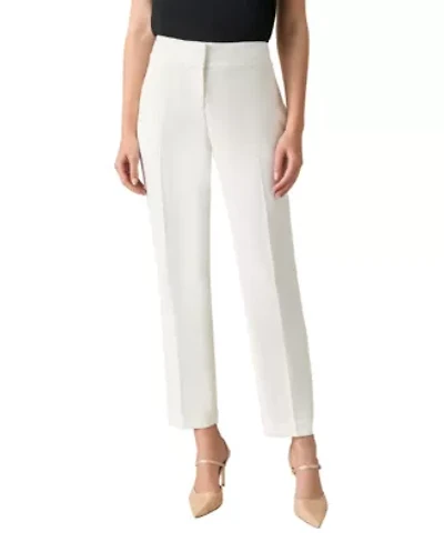 Women's Stretch Crepe Fly Front Slim Pant