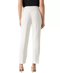 Women's Stretch Crepe Fly Front Slim Pant