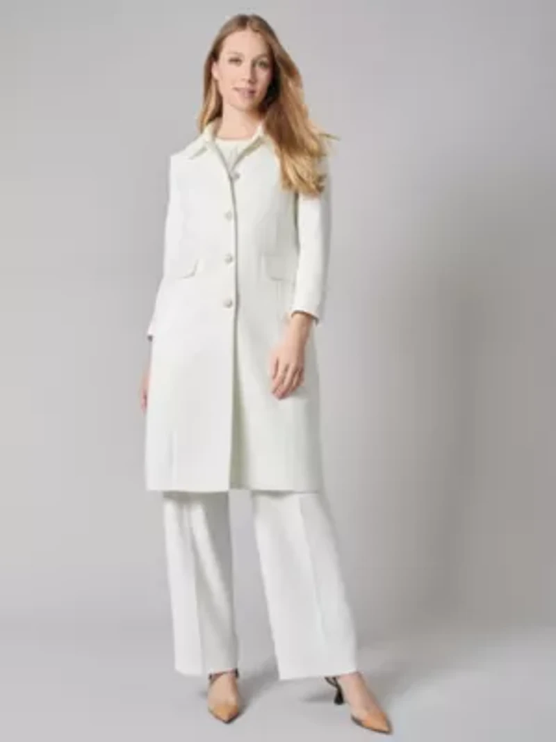 Tweed Topper With Flap Pockets
