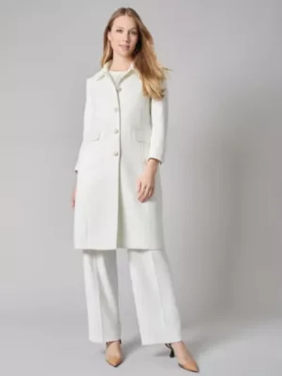 Tweed Topper With Flap Pockets