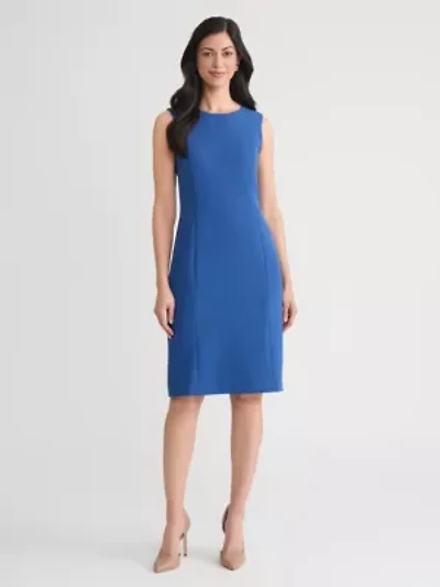Petite Stretch Crepe Seamed Sheath Dress