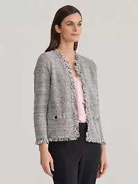 Kiss Front Cardigan with Fringe