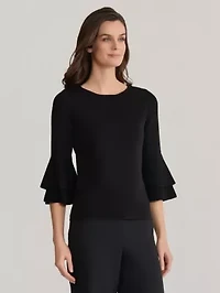 Ruffle Sleeve Sweater