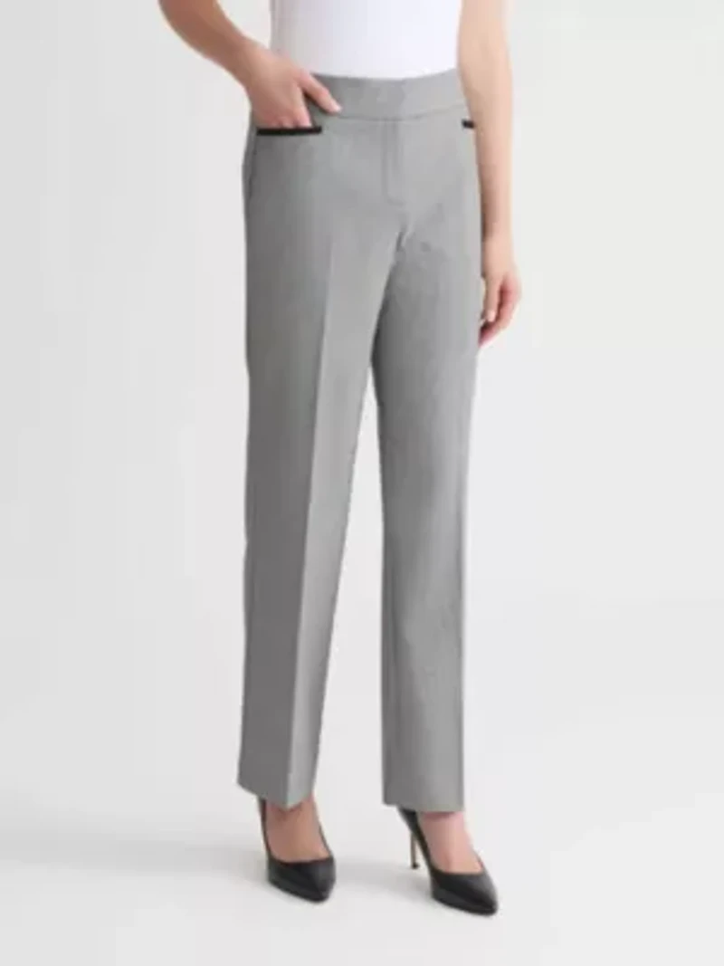 Petite Mini Check Trouser Pant
