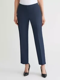 Petite Mini Check Slim Leg Pant