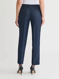 Petite Mini Check Slim Leg Pant