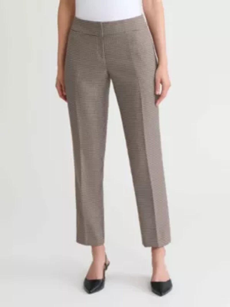 Women's Houndstooth Slim Leg Pant