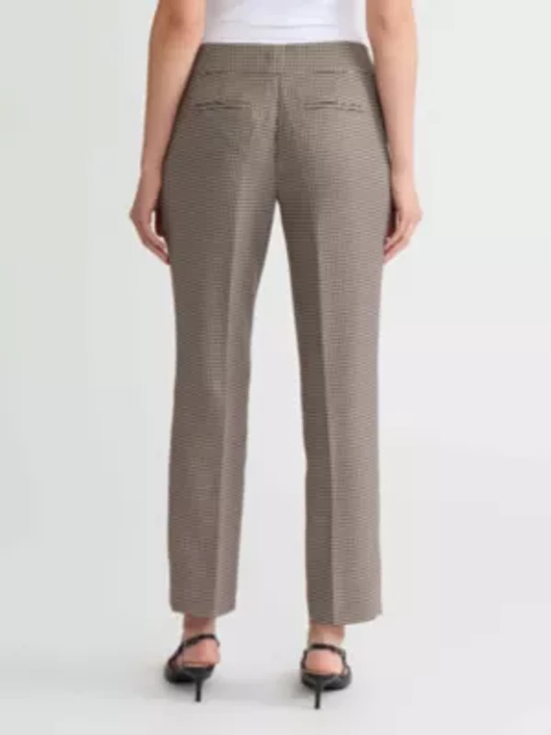 Women's Houndstooth Slim Leg Pant
