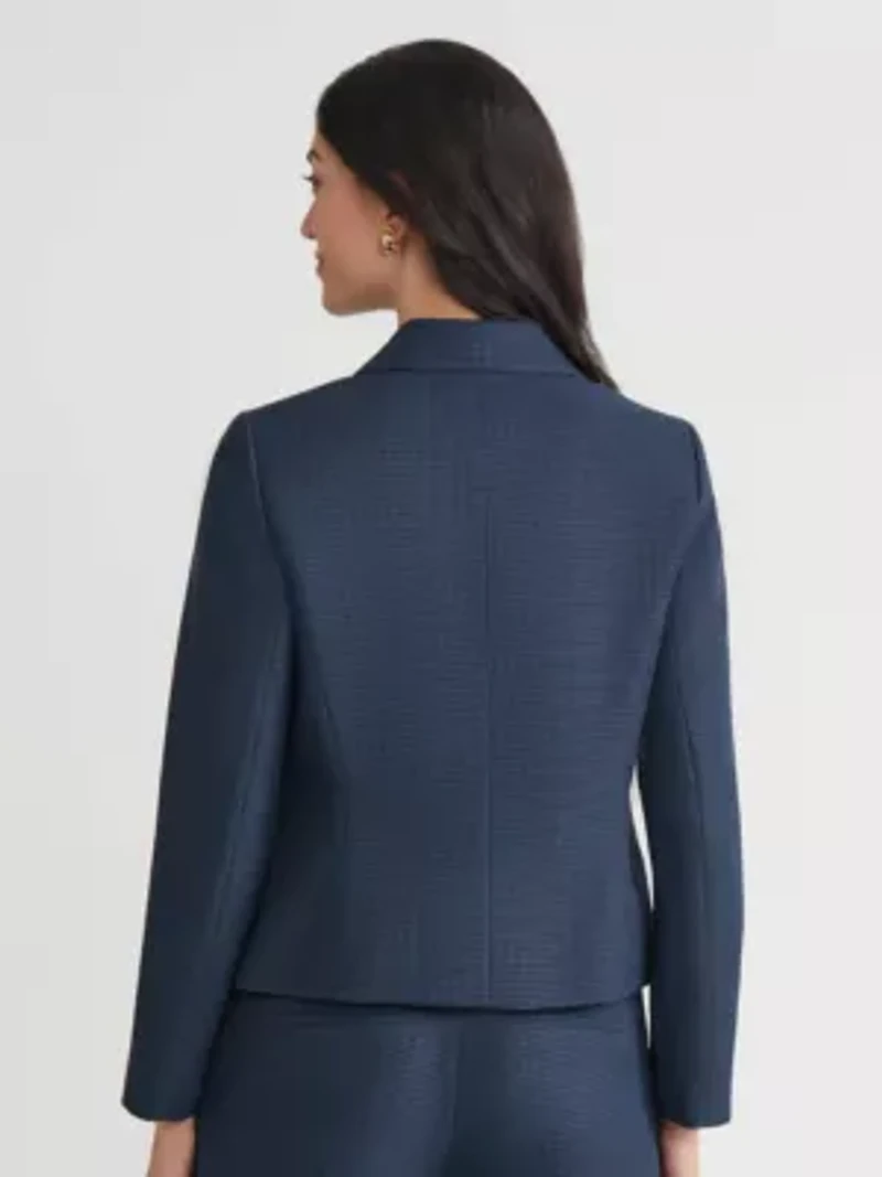 Petite Mini Check Four Pocket Jacket