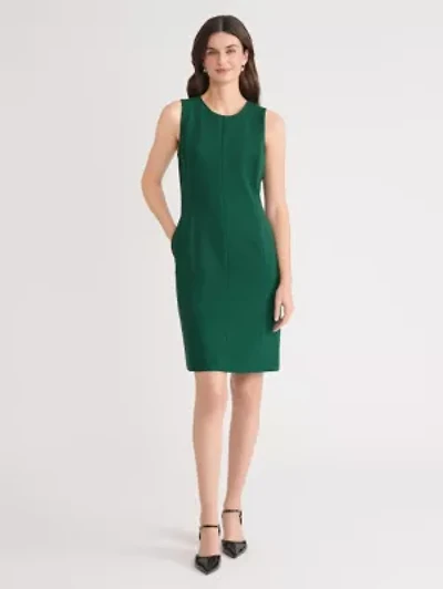 Women's Stretch Crepe Seamed Sheath Dress