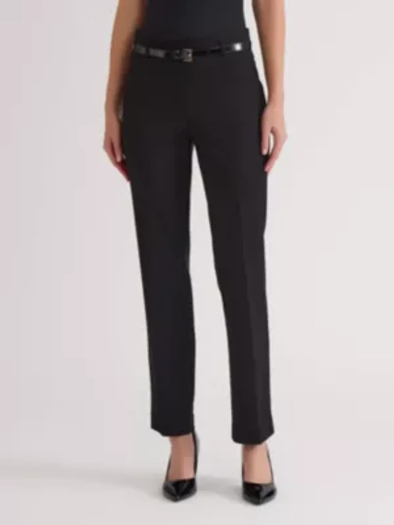 Women's Compression Pull on Bootleg Pant with Belt
