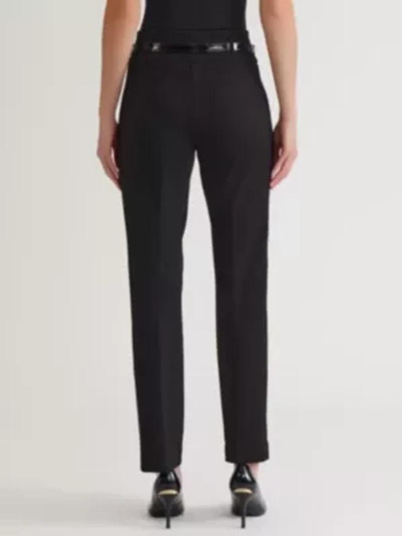 Women's Compression Pull on Bootleg Pant with Belt