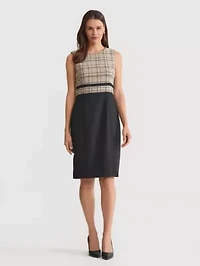 Women's Plaid Sheath Dress