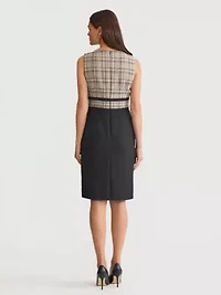 Women's Plaid Sheath Dress
