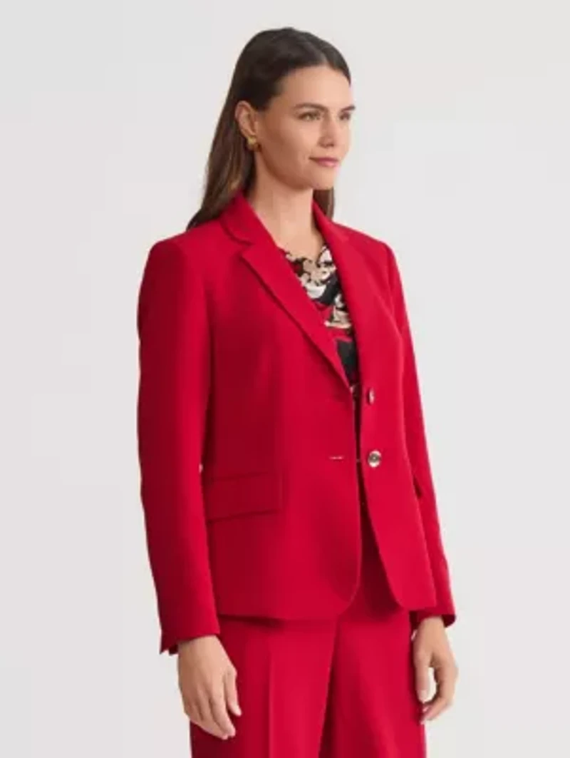 Women's Crepe Two Button Jacket