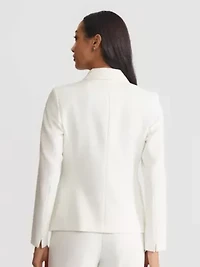 Petite Crepe Two Button Jacket