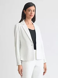 Compression One Button Notch Collar Jacket