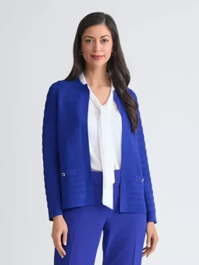 Women's Kissing Front Ottoman Stitch Cardigan