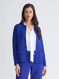 Women's Kissing Front Ottoman Stitch Cardigan