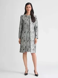 Women's Leaf Jacquard Topper