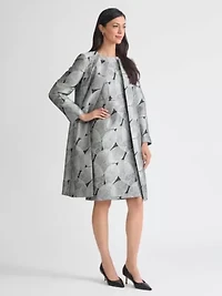 Women's Leaf Jacquard Topper