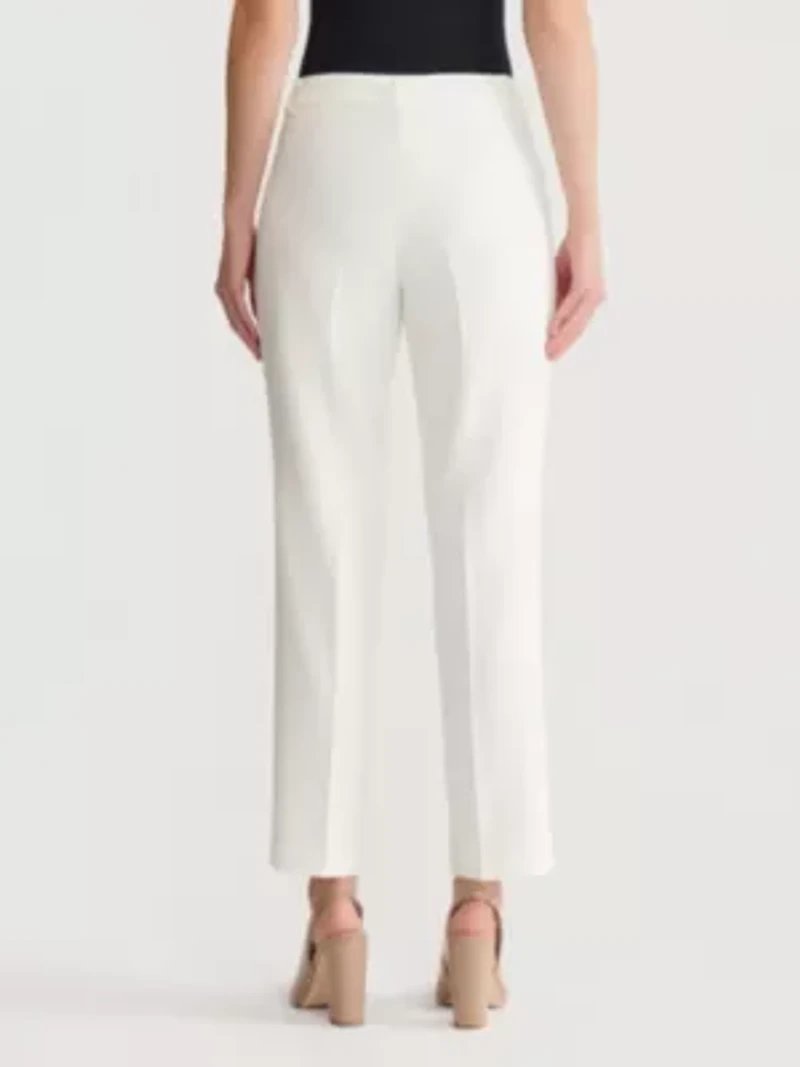 Stretch Crepe Extend Tab Straight Leg Pant