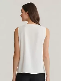 Cascade Blouse With Ruffle Front