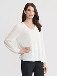 Ruffle Front Blouse