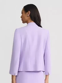 Petite Seamed Jacket with Buckle Trim