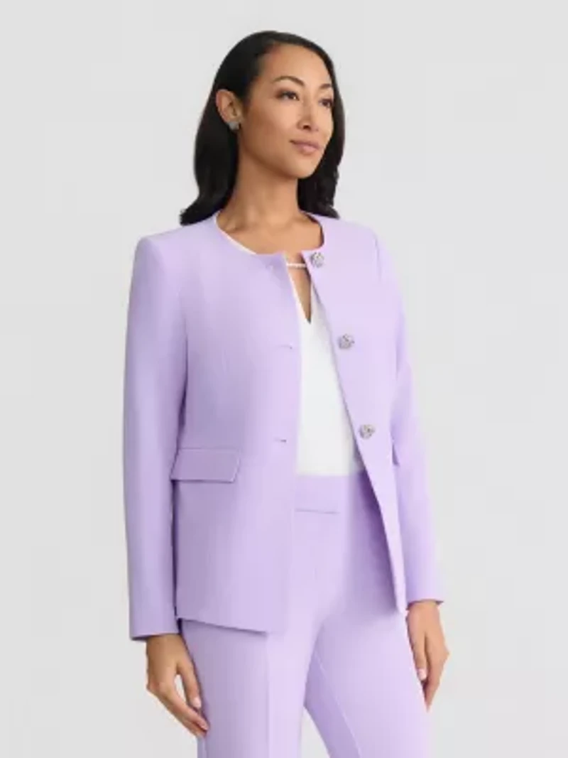 Women's Three Bttn Peplum Jacket
