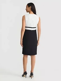 Women's Sheath Dress with Framing