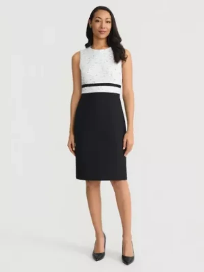 Petite Tweed Sheath Dress