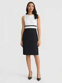 Petite Tweed Sheath Dress