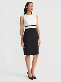 Petite Tweed Sheath Dress